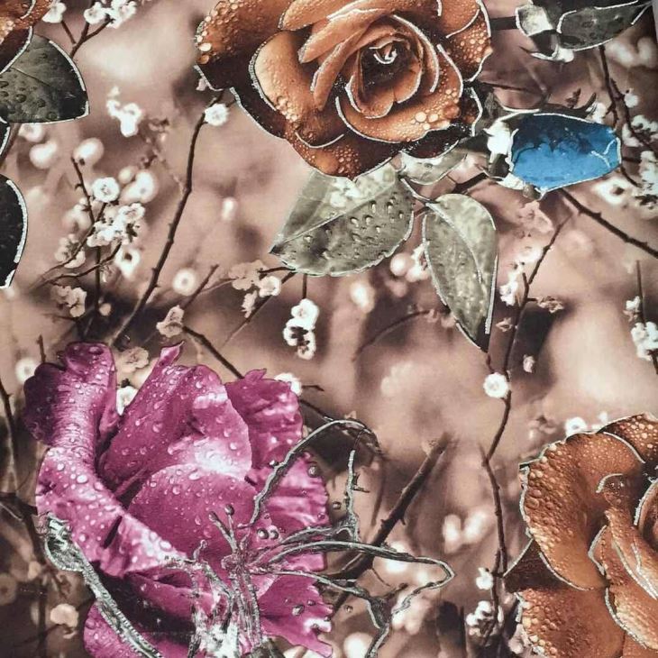 Blomsterprint Sofa Fabric